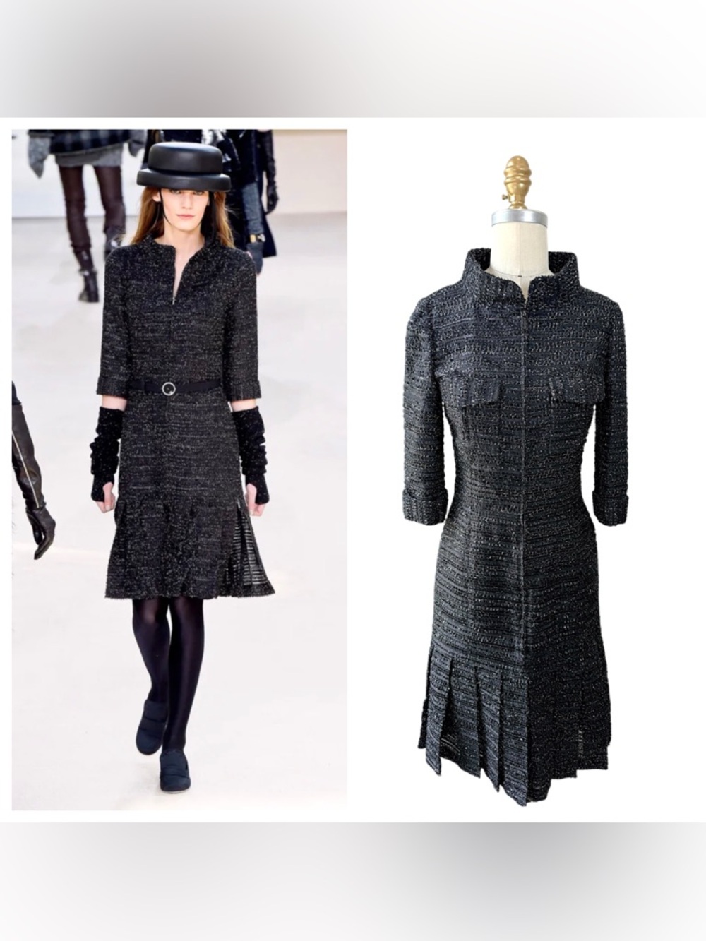 Chanel Runway Tweed Dress 2016 Look 80 FR34 NWT
